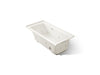 KOHLER K-1947-RW Archer 60" x 30" alcove whirlpool bath with Bask heated surface, right drain, biscuit