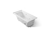 KOHLER K-1947-RW Archer 60" x 30" alcove whirlpool bath with Bask heated surface, right drain, ice grey