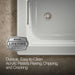 KOHLER K-1947-W1 Archer 60" x 30" drop-in whirlpool bath with Bask heated surface, ice grey - view 4