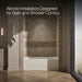 KOHLER K-1947-XGHLA Archer 60" x 30" alcove Heated BubbleMassage air bath and whirlpool, left drain, biscuit - view 2