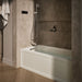 KOHLER K-1947-XGHLA Archer 60" x 30" alcove Heated BubbleMassage air bath and whirlpool, left drain, biscuit - view 3
