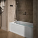 KOHLER K-1947-XGHLA Archer 60" x 30" alcove Heated BubbleMassage air bath and whirlpool, left drain, white - view 3