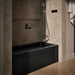 KOHLER K-1947-XGHRA Archer 60" x 30" alcove Heated BubbleMassage air bath and whirlpool, right drain, black black - view 3