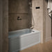 KOHLER K-1947-XGHRA Archer 60" x 30" alcove Heated BubbleMassage air bath and whirlpool, right drain, ice grey - view 3