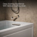 KOHLER K-1947-XGHRA Archer 60" x 30" alcove Heated BubbleMassage air bath and whirlpool, right drain, ice grey - view 4