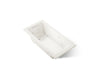 KOHLER K-1947-XHGH Archer 60" x 30" drop-in Heated BubbleMassage air bath with whirlpool, biscuit