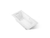 KOHLER K-1947-XHGH Archer 60" x 30" drop-in Heated BubbleMassage air bath with whirlpool, white