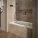 KOHLER K-1947-XHGHL Archer 60" x 30" alcove Heated BubbleMassage air bath and whirlpool, left drain, biscuit - view 3