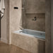 KOHLER K-1947-XHGHL Archer 60" x 30" alcove Heated BubbleMassage air bath and whirlpool, left drain, ice grey - view 3