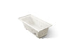 KOHLER K-1947-XHGHR Archer 60" x 30" alcove Heated BubbleMassage air bath and whirlpool, right drain, biscuit