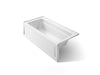 KOHLER K-1948-LAW Archer 66" x 32" alcove bath with Bask heated surface, left drain