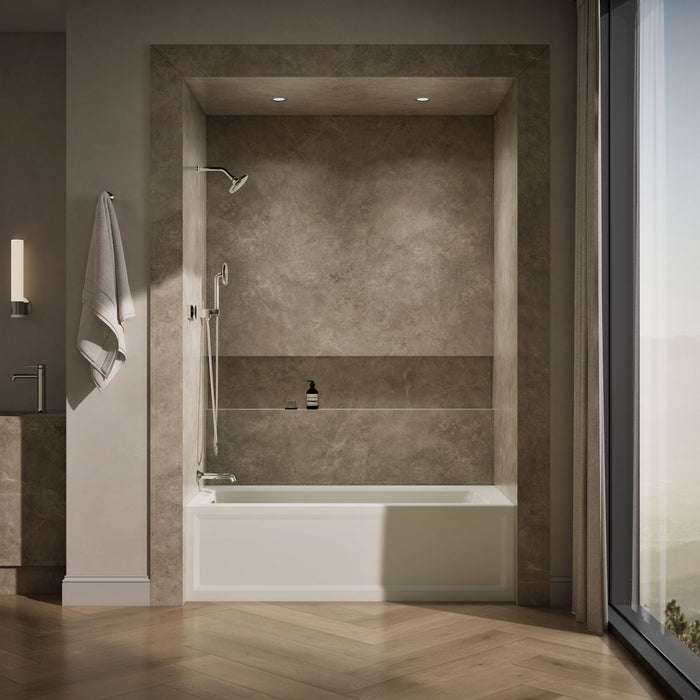 KOHLER Archer 66" x 32" alcove bath, left drain