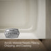 KOHLER K-1948-LAW Archer 66" x 32" alcove bath with Bask heated surface, left drain, biscuit - view 3