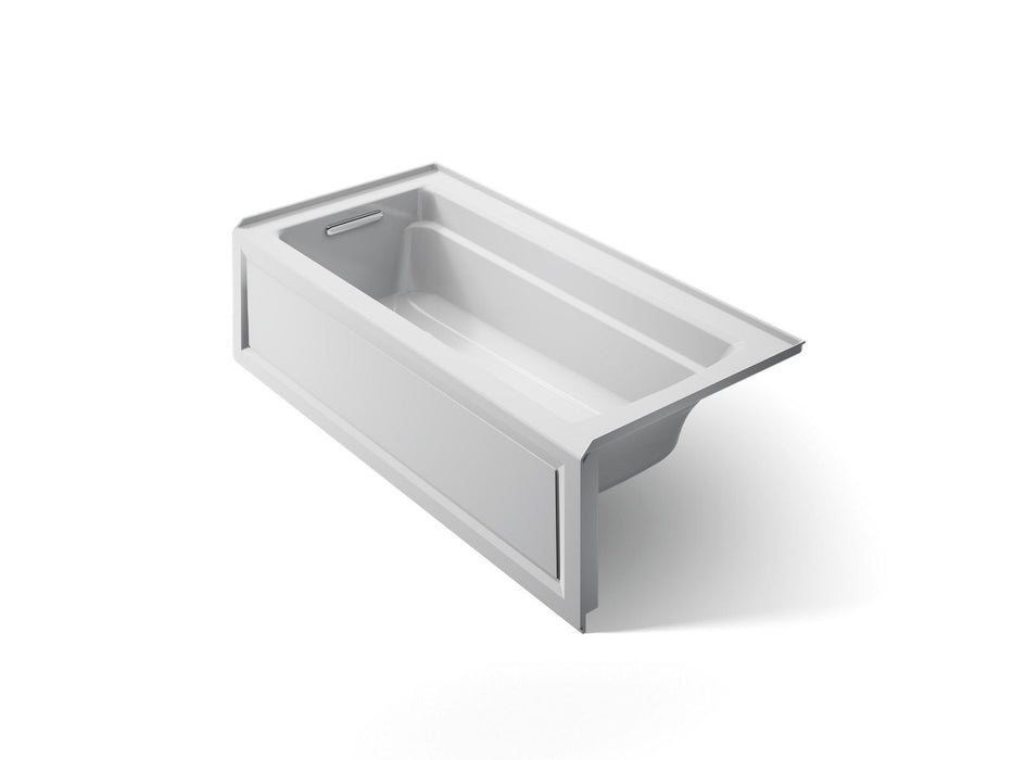 KOHLER K-1948-LAW Archer 66" x 32" alcove bath with Bask heated surface, left drain, ice grey