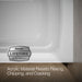 KOHLER K-1948-LAW Archer 66" x 32" alcove bath with Bask heated surface, left drain, white - view 3