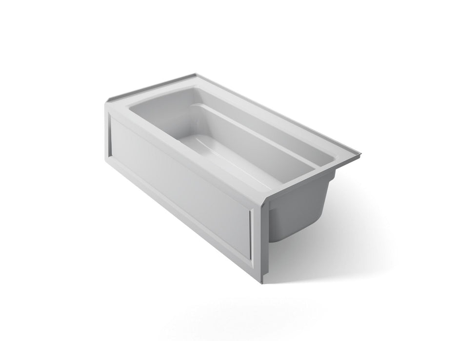 KOHLER Archer 66" x 32" alcove bath with Bask heated surface, right drain