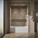 KOHLER Archer 66" x 32" alcove bath with Bask heated surface, right drain