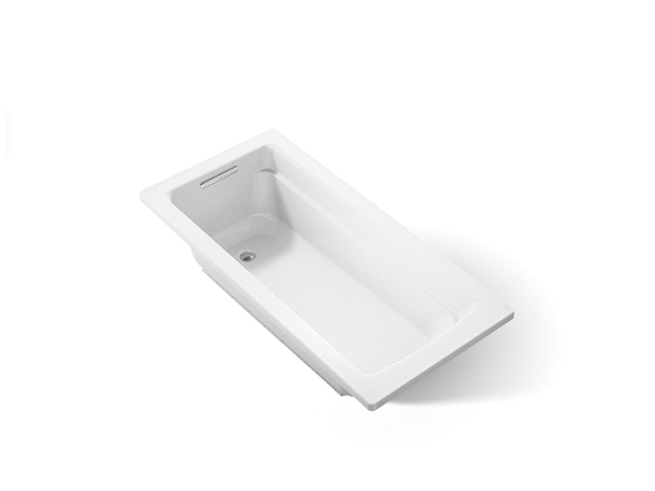 KOHLER K-1948-W1 Archer 66" x 32" drop-in bath with Bask heated surface, white