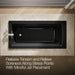 KOHLER Archer 66" x 32" drop-in whirlpool