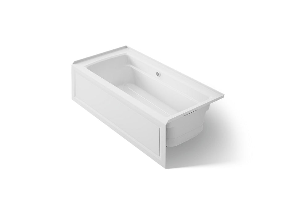KOHLER K-1949-GHRAW Archer 66" x 32" alcove Heated BubbleMassage air bath with Bask heated surface, right drain