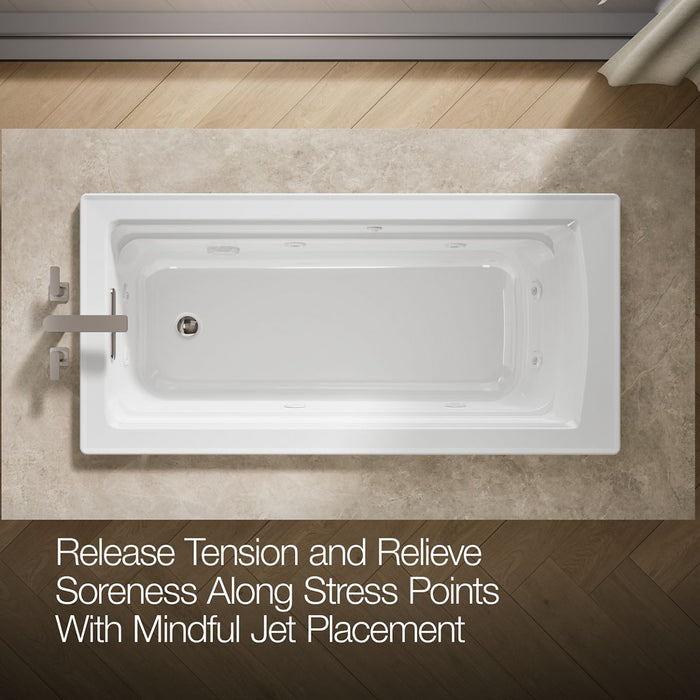 KOHLER Archer 66" x 32" drop-in whirlpool