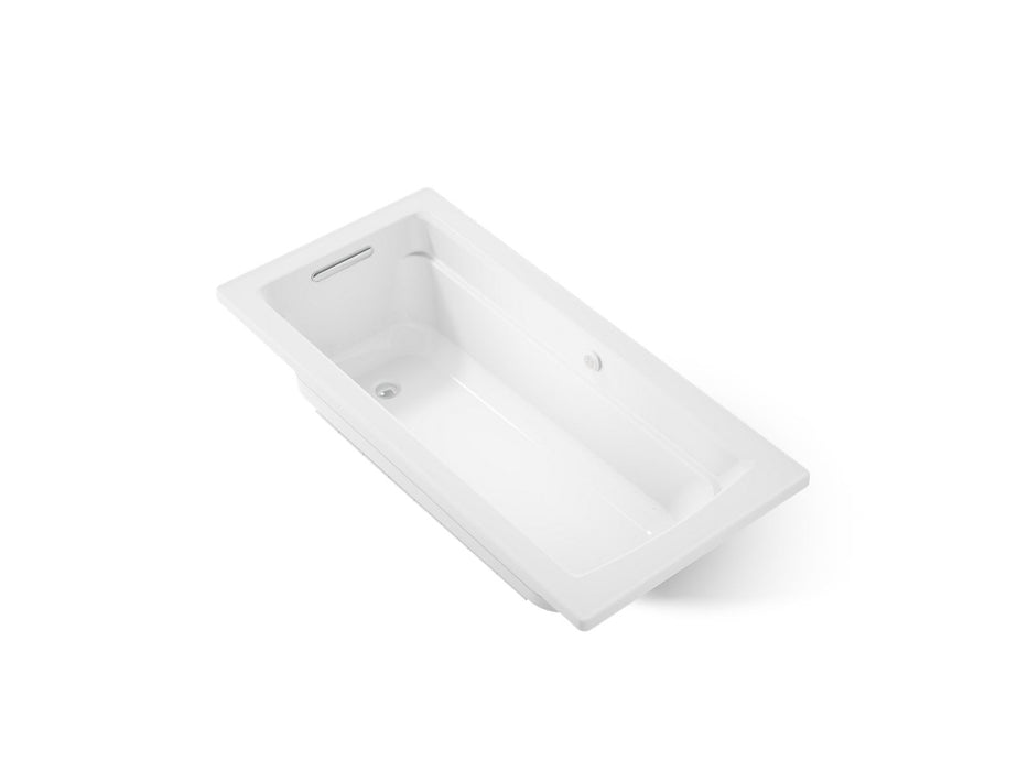KOHLER K-1949-GH Archer 66" x 32" drop-in Heated BubbleMassage air bath, white