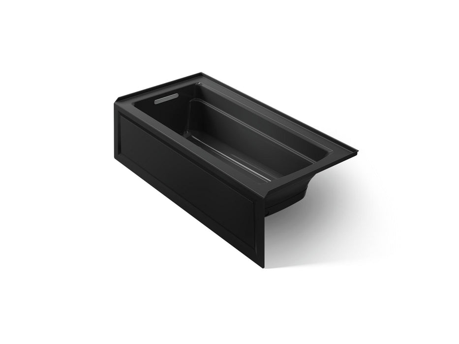 KOHLER Archer 66" x 32" alcove Heated BubbleMassage air bath, left drain