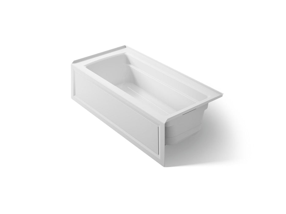 KOHLER Archer 66" x 32" alcove Heated BubbleMassage air bath, right drain