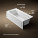 KOHLER Archer 66" x 32" alcove Heated BubbleMassage air bath, right drain