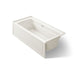 KOHLER K-1949-GHRAW Archer 66" x 32" alcove Heated BubbleMassage air bath with Bask heated surface, right drain, biscuit...
