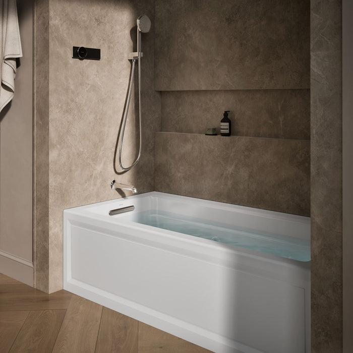 KOHLER Archer 66" x 32" alcove heated whirlpool, left hand