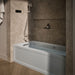 KOHLER K-1949-LAW Archer 66" x 32" alcove whirlpool bath with Bask heated surface, left drain, ice grey - view 3