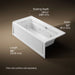 KOHLER K-1949-LAW Archer 66" x 32" alcove whirlpool bath with Bask heated surface, left drain, white - view 5