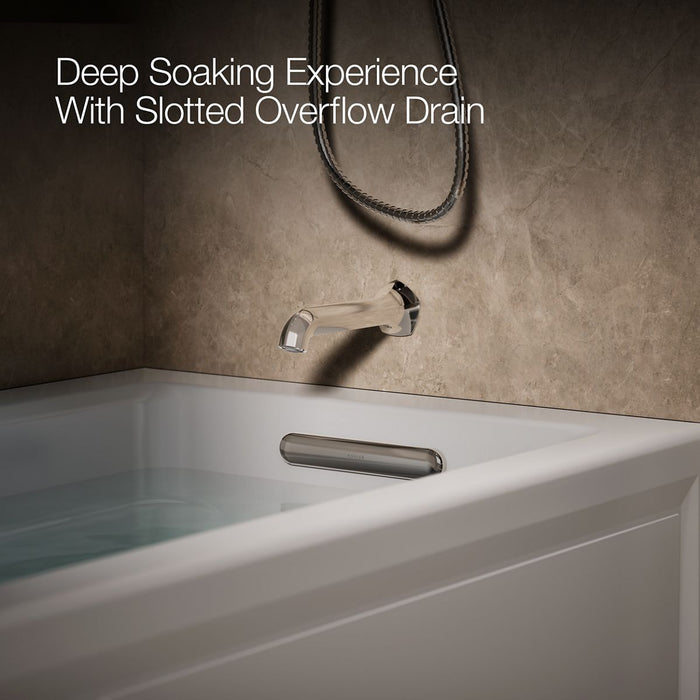 KOHLER Archer 66" x 32" alcove whirlpool, right drain