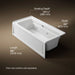 KOHLER K-1949-RAW Archer 66" x 32" alcove whirlpool bath with Bask heated surface, right drain, white - view 5