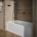 KOHLER K-1949-XGHLA Archer 66" x 32" alcove Heated BubbleMassage air bath and whirlpool, left drain, white - view 4