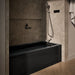 KOHLER K-1949-XGHRA Archer 66" x 32" alcove Heated BubbleMassage air bath and whirlpool, right drain, black black - view 3