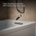 KOHLER K-1949-XGHRA Archer 66" x 32" alcove Heated BubbleMassage air bath and whirlpool, right drain, ice grey - view 4