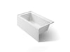 KOHLER K-1957-LA Underscore 60" x 32" alcove bath, left drain