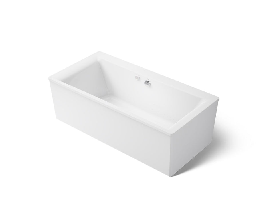 KOHLER Stargaze 72" x 36" freestanding Heated BubbleMassage air bath with straight shroud