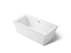 KOHLER K-1959-GH Stargaze 72" x 36" freestanding Heated BubbleMassage air bath with fluted shroud