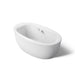 KOHLER K-1967-GH Sunstruck 65-1/2" x 35-1/2" oval freestanding Heated BubbleMassage air bath with fluted shroud