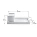 KOHLER K-1976 Tresham 60" x 32" alcove shower base, right drain