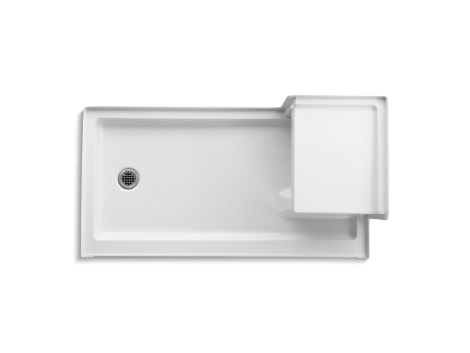 KOHLER K-1977 Tresham 60" x 32" alcove shower base, left drain