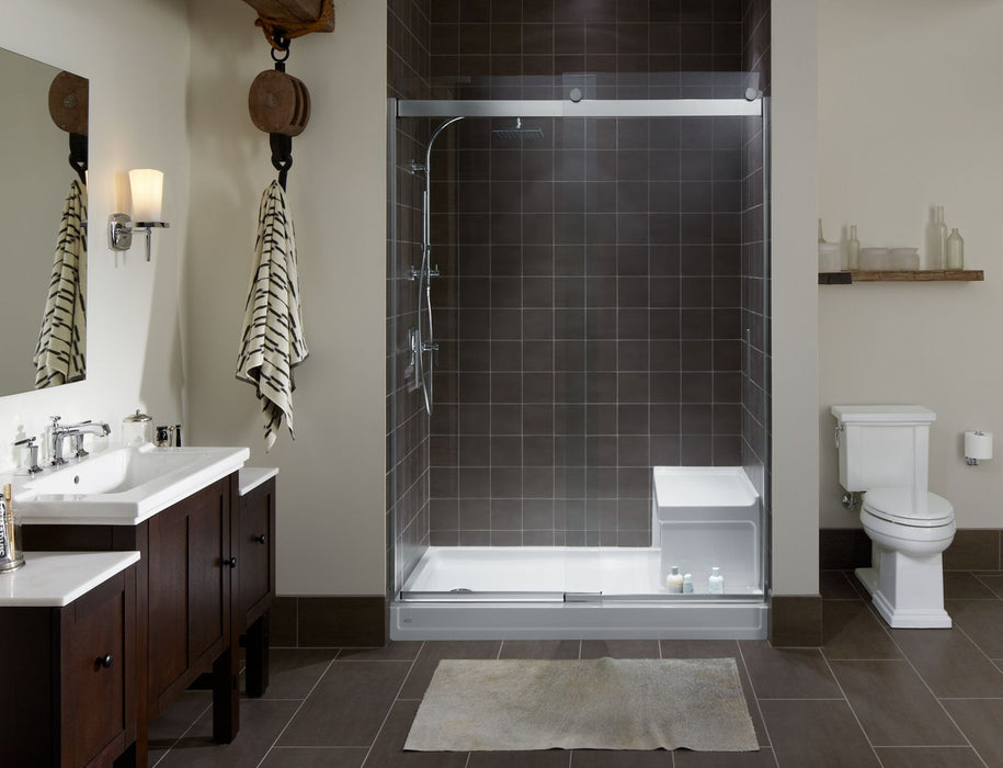 KOHLER K-1977 Tresham 60" x 32" alcove shower base, left drain