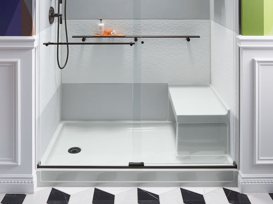 KOHLER K-1979 Tresham 60" x 36" alcove shower base, left drain
