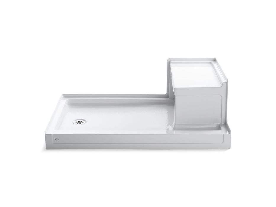 KOHLER K-1979 Tresham 60" x 36" alcove shower base, left drain, white