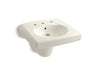 KOHLER K-1999-8 Brenham Wall-mount or concealed carrier arm mount commercial bathroom sink with widespread faucet holes 