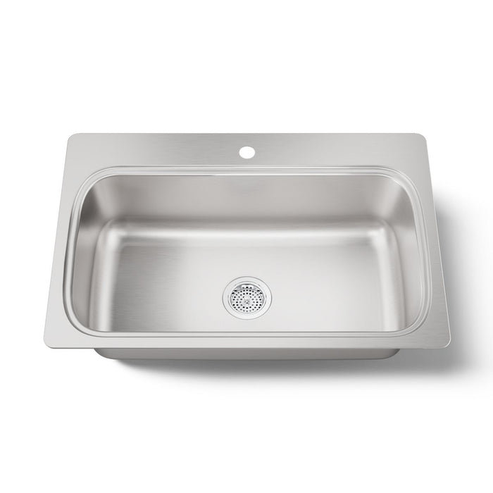 KOHLER Verse 33" top-mount single-bowl kitchen sink