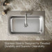 KOHLER Verse 33" top-mount single-bowl kitchen sink